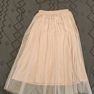Pink tule skirt h&m